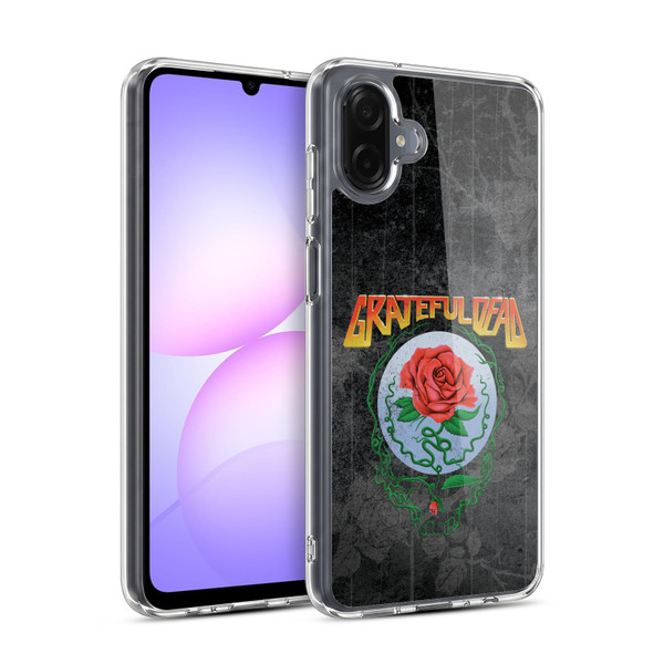 Grateful Dead Graphics Distressed Rose Soft Gel Case for Samsung Galaxy A07 4G