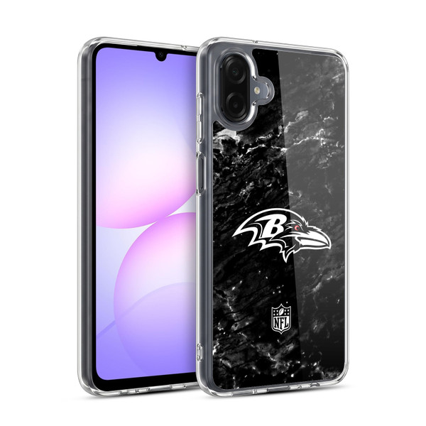 NFL Baltimore Ravens Artwork Marble Soft Gel Case for Samsung Galaxy A07 4G