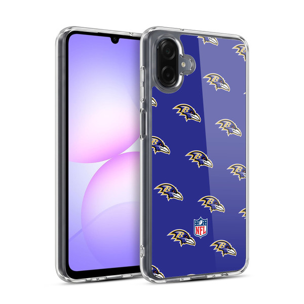 NFL Baltimore Ravens Artwork Patterns Soft Gel Case for Samsung Galaxy A07 4G