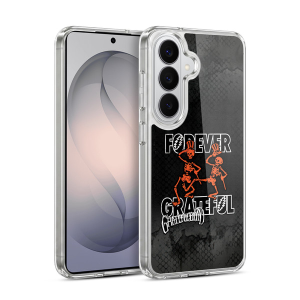 Grateful Dead Graphics Dancing Skeletons Soft Gel Case for Samsung Galaxy S26