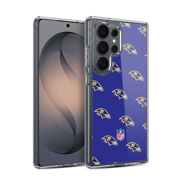 NFL Baltimore Ravens Artwork Patterns Soft Gel Case for Samsung Galaxy S26 Ultra