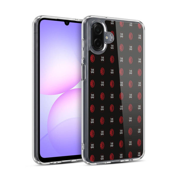 AC Milan Art Pattern Logo Soft Gel Case for Samsung Galaxy A07 4G