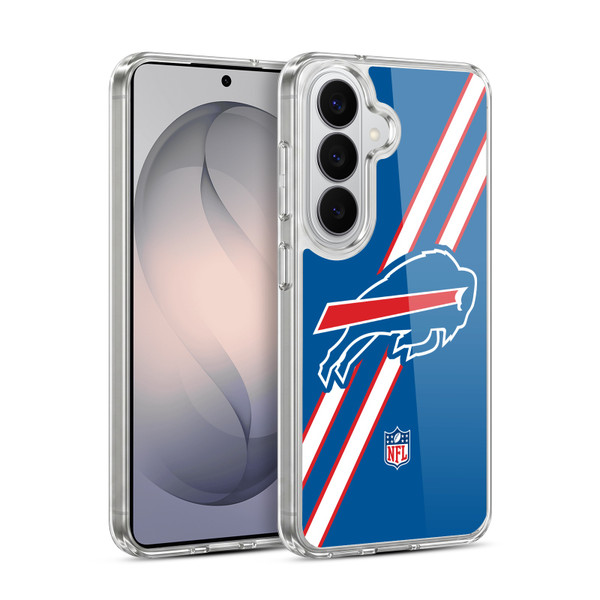 NFL Buffalo Bills Logo Stripes Soft Gel Case for Samsung Galaxy S26