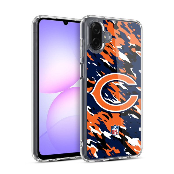NFL Chicago Bears Logo Camou Soft Gel Case for Samsung Galaxy A07 4G
