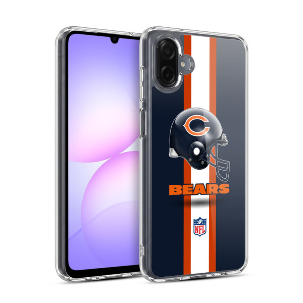 NFL Chicago Bears Logo Helmet Soft Gel Case for Samsung Galaxy A07 4G