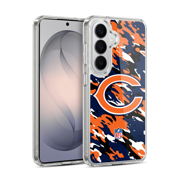 NFL Chicago Bears Logo Camou Soft Gel Case for Samsung Galaxy S26 Plus