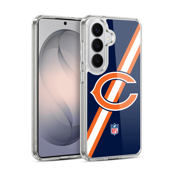 NFL Chicago Bears Logo Stripes Soft Gel Case for Samsung Galaxy S26 Plus