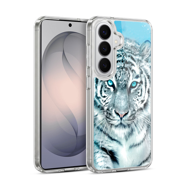 Aimee Stewart Animals White Tiger Soft Gel Case for Samsung Galaxy S26 Plus