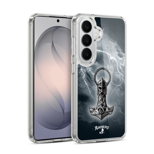 Alchemy Gothic Illustration Mjolnir Hammer Soft Gel Case for Samsung Galaxy S26