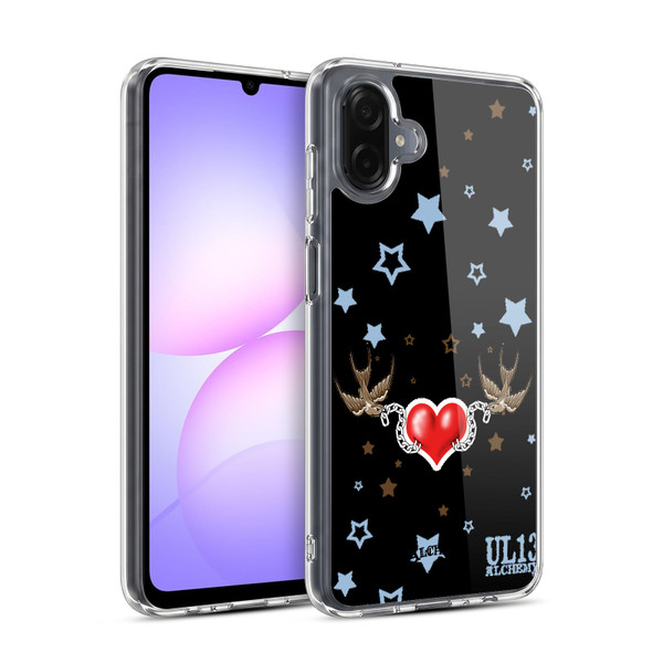Alchemy Gothic Wing Swallow Heart Soft Gel Case for Samsung Galaxy A07 4G