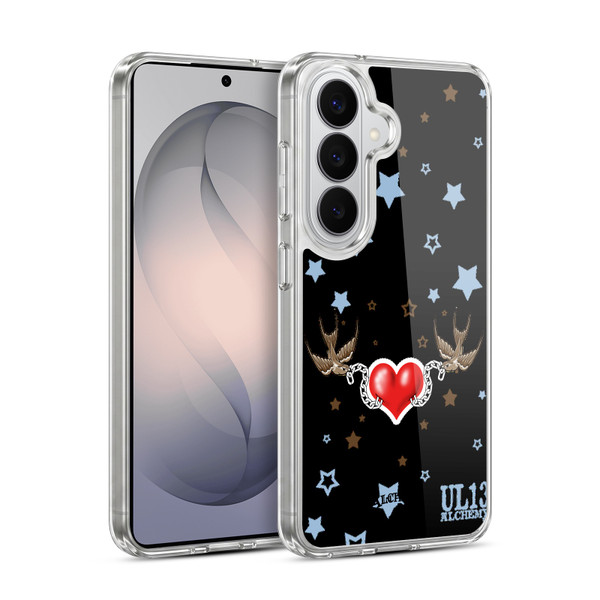 Alchemy Gothic Wing Swallow Heart Soft Gel Case for Samsung Galaxy S26 Plus