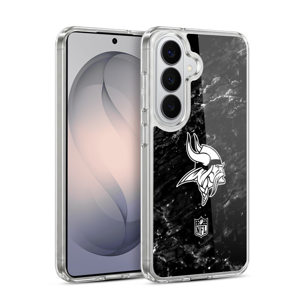NFL Minnesota Vikings Artwork Marble Soft Gel Case for Samsung Galaxy S26 Plus