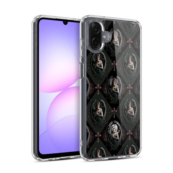 Anne Stokes Angels Rose Pattern Soft Gel Case for Samsung Galaxy A07 4G