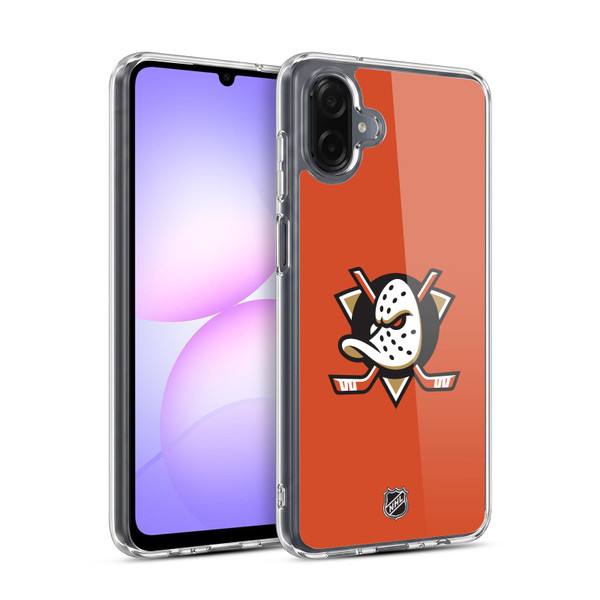 NHL Anaheim Ducks Plain Soft Gel Case for Samsung Galaxy A07 4G