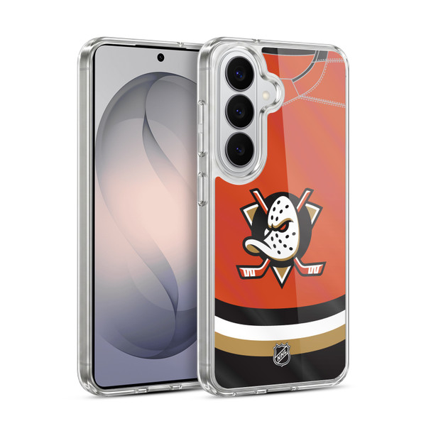 NHL Anaheim Ducks Jersey Soft Gel Case for Samsung Galaxy S26