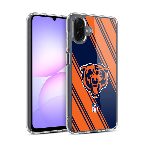 NFL Chicago Bears Artwork Stripes Soft Gel Case for Samsung Galaxy A07 4G