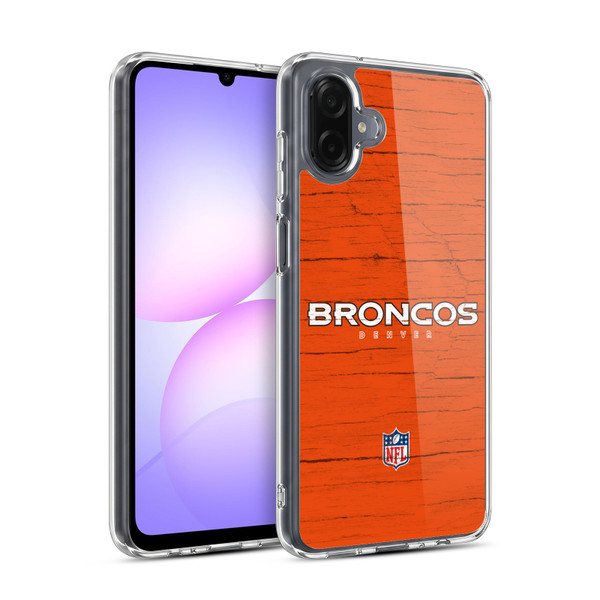 NFL Denver Broncos Logo Distressed Look Soft Gel Case for Samsung Galaxy A07 4G