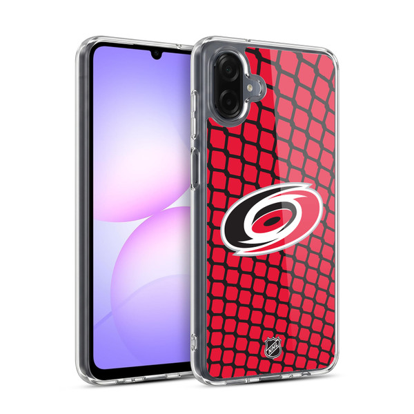 NHL Carolina Hurricanes Net Pattern Soft Gel Case for Samsung Galaxy A07 4G