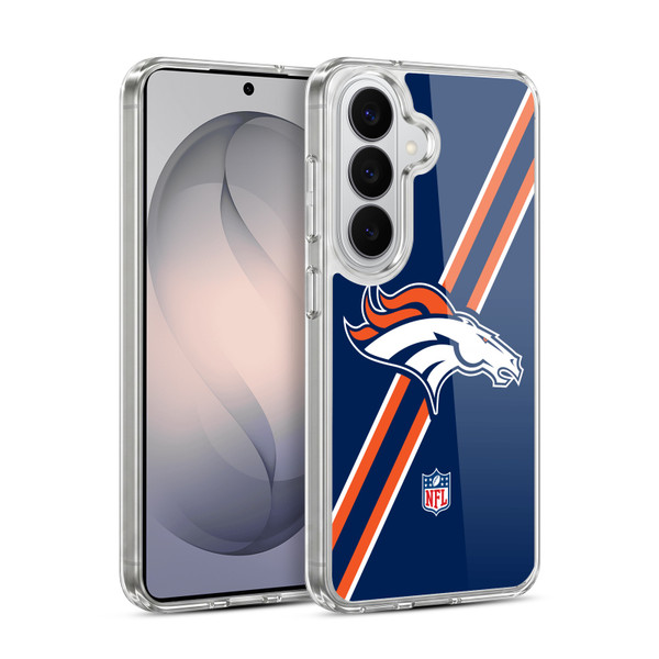 NFL Denver Broncos Logo Stripes Soft Gel Case for Samsung Galaxy S26