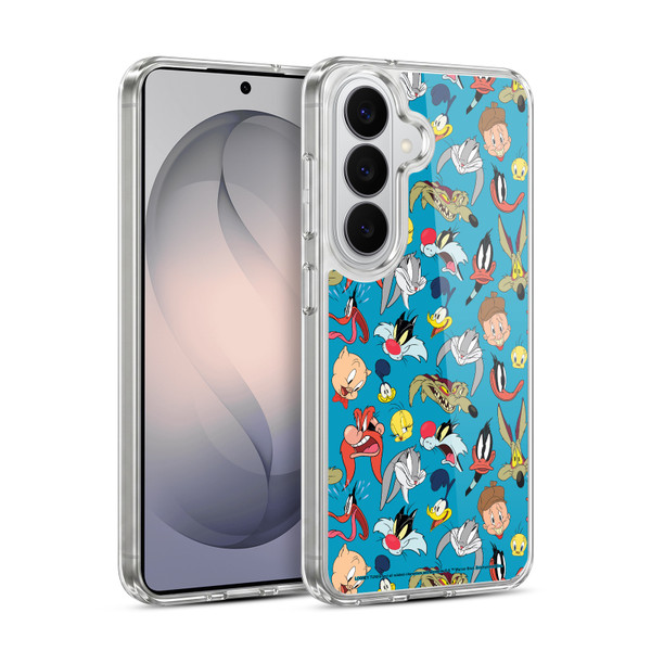 Looney Tunes Patterns Head Shots Soft Gel Case for Samsung Galaxy S26