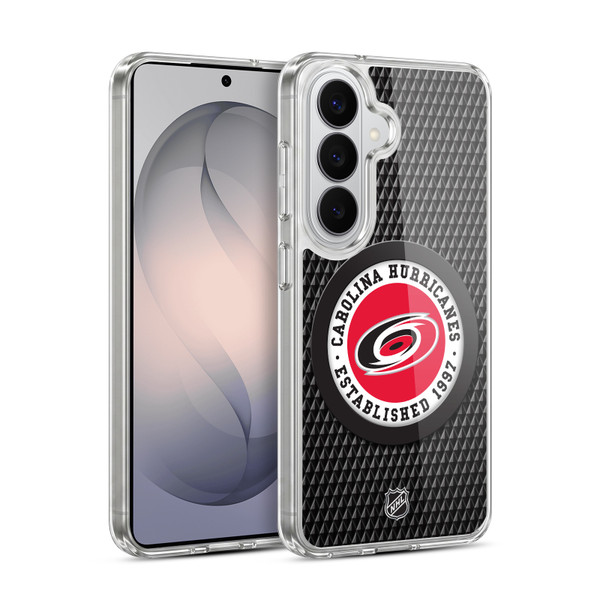 NHL Carolina Hurricanes Puck Texture Soft Gel Case for Samsung Galaxy S26 Plus