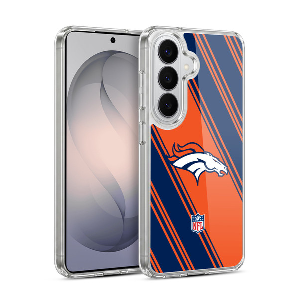 NFL Denver Broncos Artwork Stripes Soft Gel Case for Samsung Galaxy S26 Plus