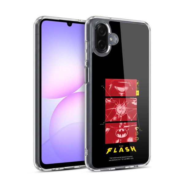 The Flash 2023 Graphics Suit Logos Soft Gel Case for Samsung Galaxy A07 4G