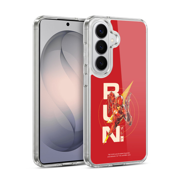 The Flash 2023 Graphics Barry Allen Run Soft Gel Case for Samsung Galaxy S26