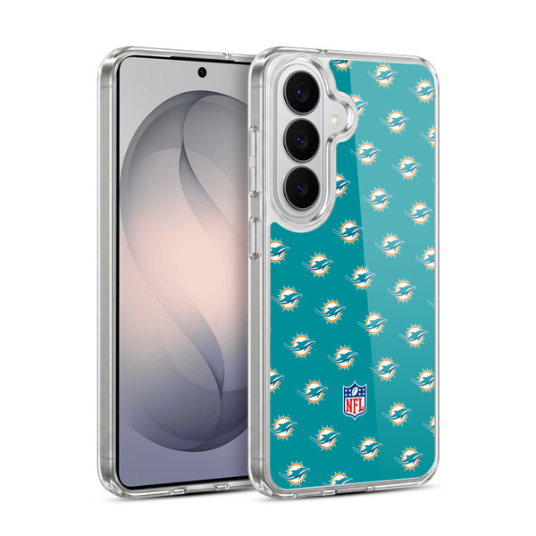 NFL Miami Dolphins Artwork Patterns Soft Gel Case for Samsung Galaxy S26 Plus