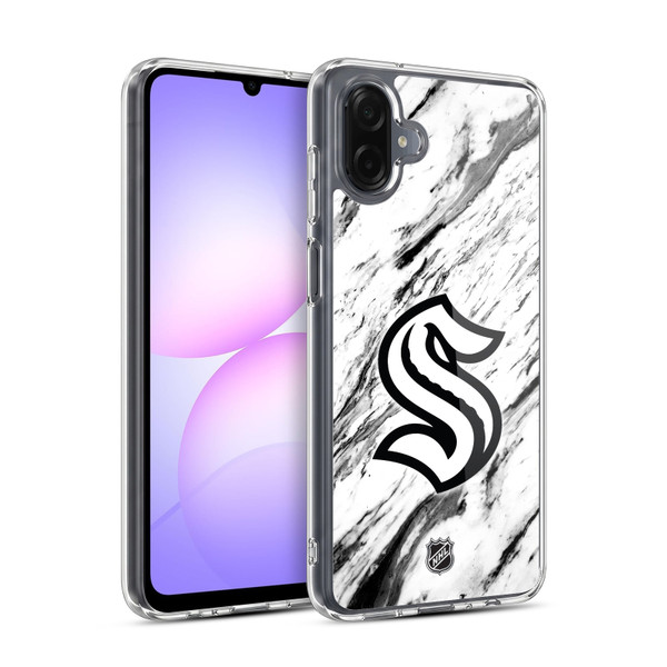 NHL Seattle Kraken Marble Soft Gel Case for Samsung Galaxy A07 4G