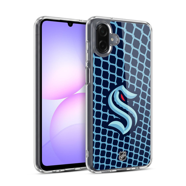NHL Seattle Kraken Net Pattern Soft Gel Case for Samsung Galaxy A07 4G