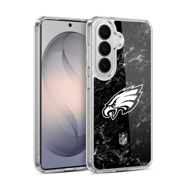 NFL Philadelphia Eagles Artwork Marble Soft Gel Case for Samsung Galaxy S26