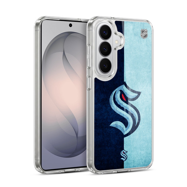 NHL Seattle Kraken Half Distressed Soft Gel Case for Samsung Galaxy S26