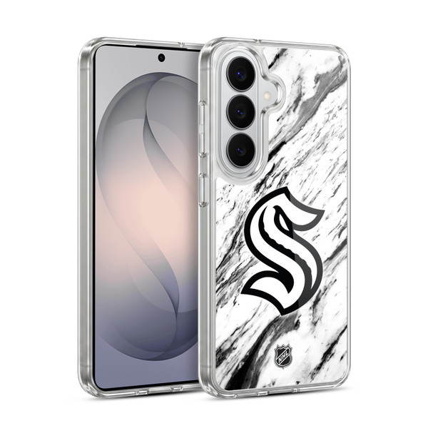 NHL Seattle Kraken Marble Soft Gel Case for Samsung Galaxy S26 Plus