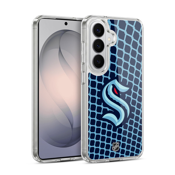 NHL Seattle Kraken Net Pattern Soft Gel Case for Samsung Galaxy S26 Plus