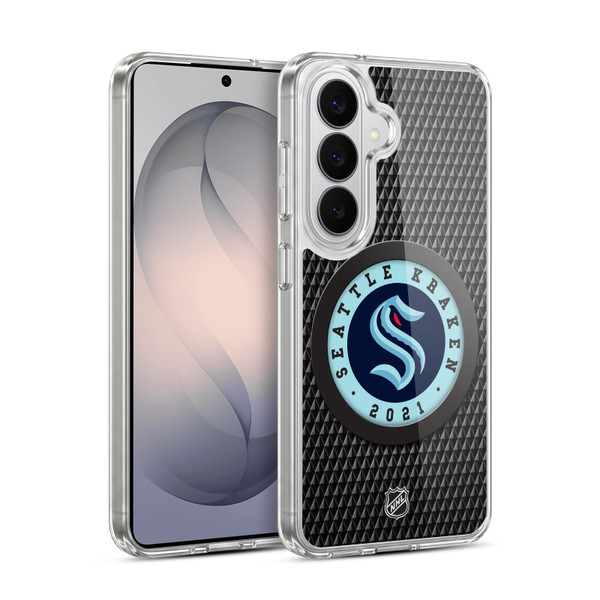 NHL Seattle Kraken Puck Texture Soft Gel Case for Samsung Galaxy S26 Plus