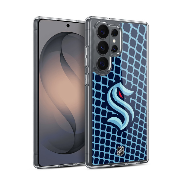 NHL Seattle Kraken Net Pattern Soft Gel Case for Samsung Galaxy S26 Ultra