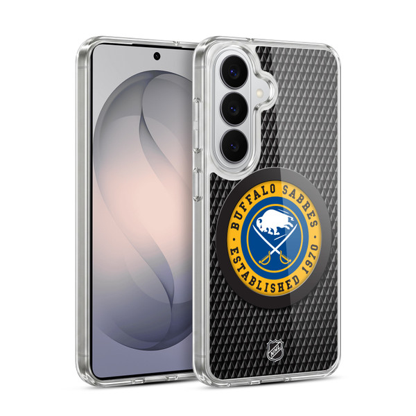 NHL Buffalo Sabres Puck Texture Soft Gel Case for Samsung Galaxy S26 Plus