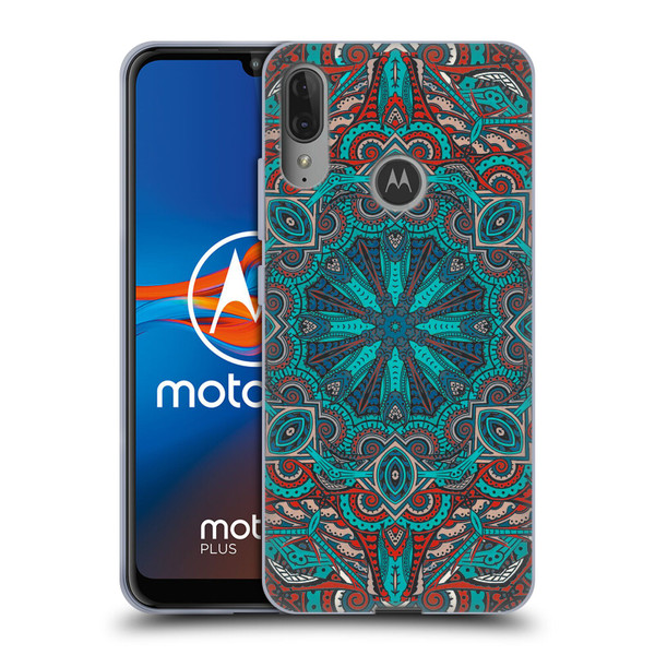 Aimee Stewart Mandala Moroccan Sea Soft Gel Case for Motorola Moto E6 Plus