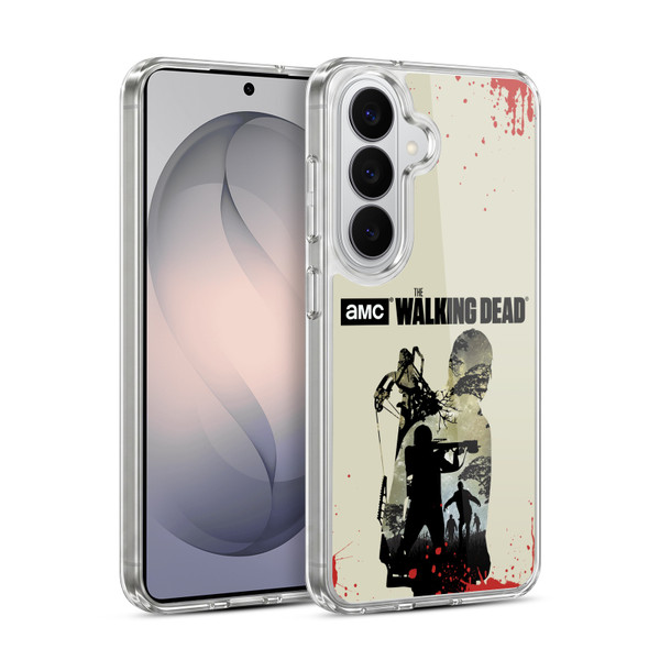 AMC The Walking Dead Silhouettes Daryl Full Soft Gel Case for Samsung Galaxy S26 Plus
