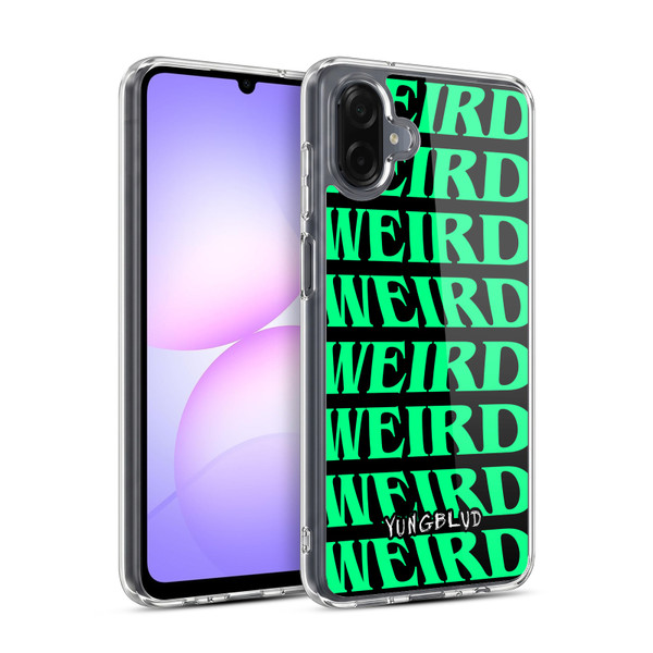Yungblud Graphics Weird! Text Soft Gel Case for Samsung Galaxy A07 4G