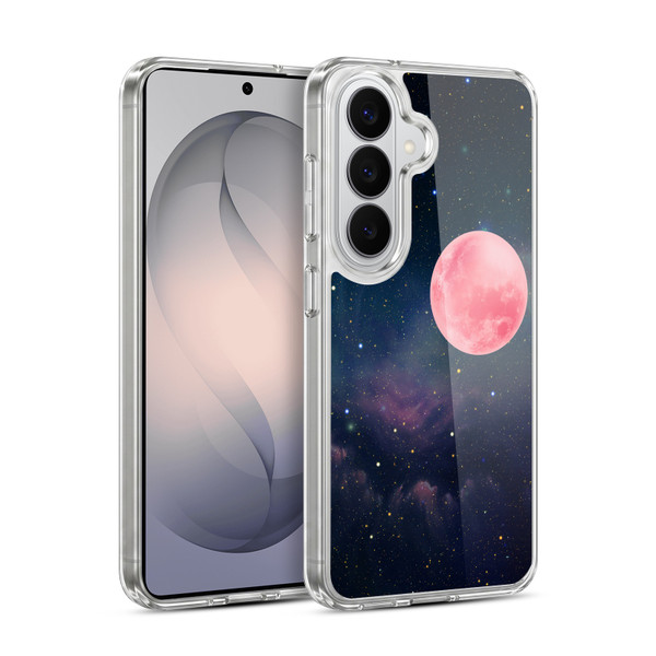 Cosmo18 Space Pink Moon Soft Gel Case for Samsung Galaxy S26