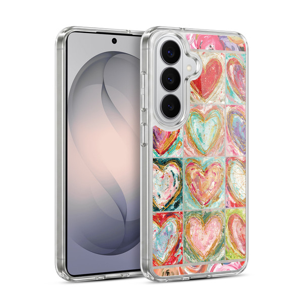 Haley Bush Pattern Painting Hearts Soft Gel Case for Samsung Galaxy S26