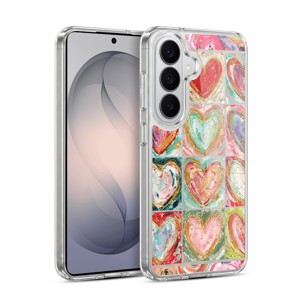 Haley Bush Pattern Painting Hearts Soft Gel Case for Samsung Galaxy S26 Plus