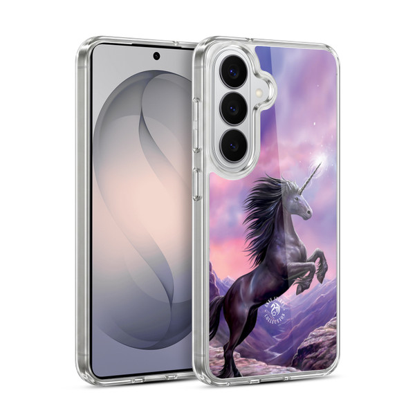Anne Stokes Mythical Creatures Black Unicorn Soft Gel Case for Samsung Galaxy S26 Plus
