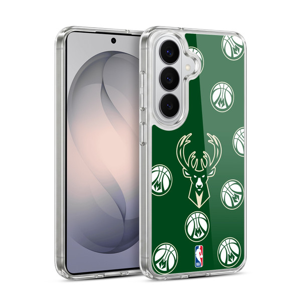 NBA Milwaukee Bucks Patterns Soft Gel Case for Samsung Galaxy S26