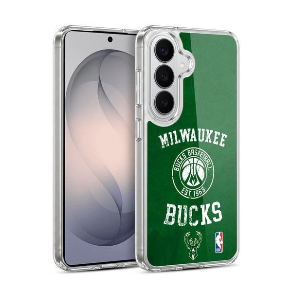 NBA Milwaukee Bucks Distressed Soft Gel Case for Samsung Galaxy S26 Plus