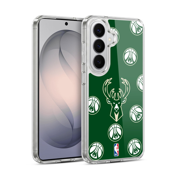 NBA Milwaukee Bucks Patterns Soft Gel Case for Samsung Galaxy S26 Plus