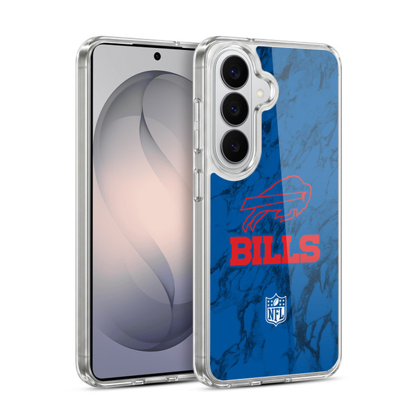 NFL Buffalo Bills Graphics Coloured Marble Soft Gel Case for Samsung Galaxy S26 Plus