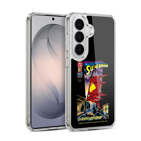 Superman DC Comics Famous Comic Book Covers Death Soft Gel Case for Samsung Galaxy S26 Plus